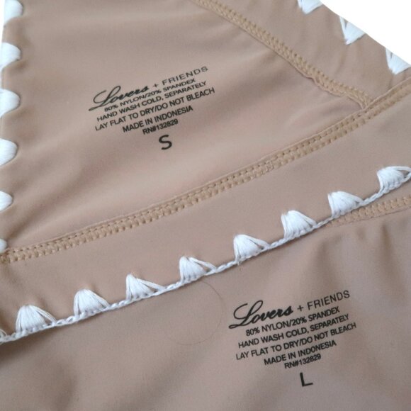 LOVERS & FRIENDS Adrift bikini Top S bottom L - Picture 4 of 5